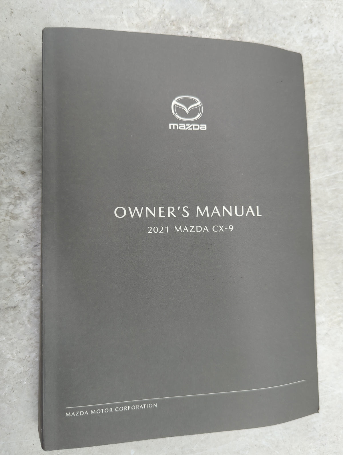 2021 Mazda Cx-9 Owners Manual Book Guide P/N:9999-95-011C-21 OEM Used Auto Parts - Oemusedautoparts1.com