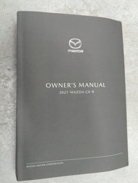 2021 Mazda Cx-9 Owners Manual Book Guide P/N:9999-95-011C-21 OEM Used Auto Parts - Oemusedautoparts1.com