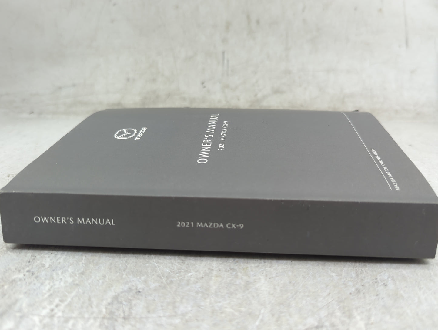 2021 Mazda Cx-9 Owners Manual Book Guide P/N:9999-95-011C-21 OEM Used Auto Parts - Oemusedautoparts1.com