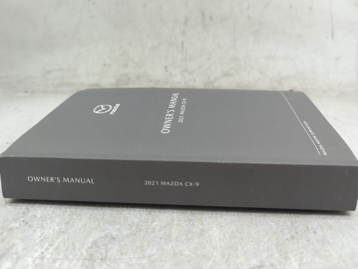 2021 Mazda Cx-9 Owners Manual Book Guide P/N:9999-95-011C-21 OEM Used Auto Parts - Oemusedautoparts1.com