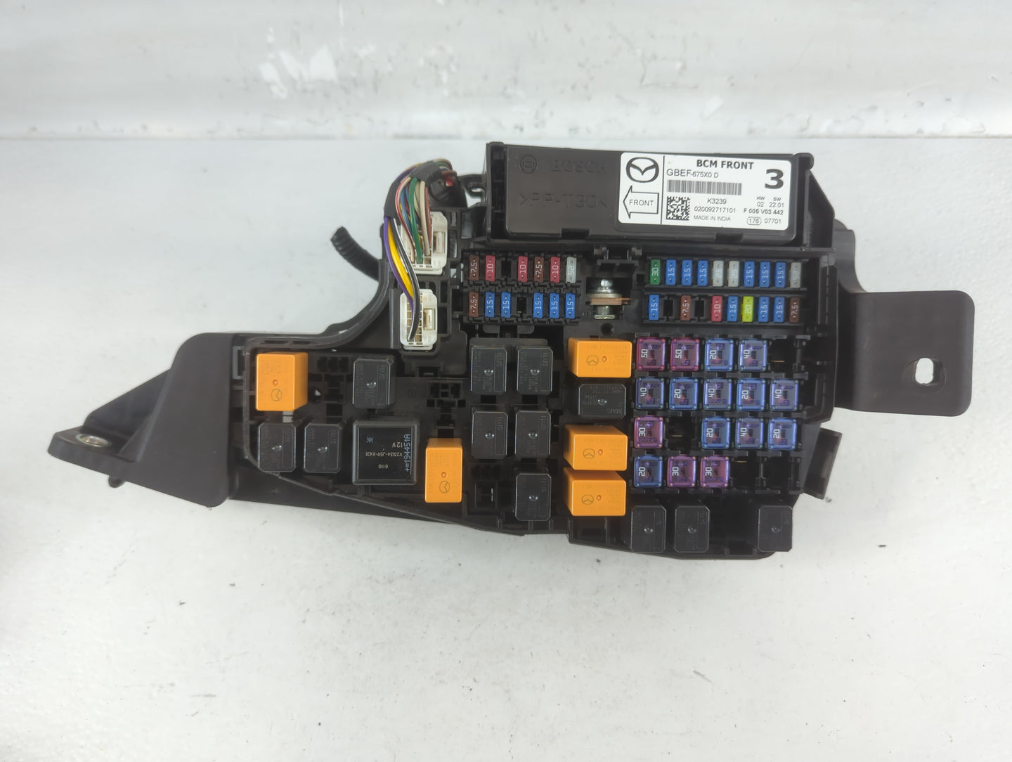 2016-2022 Mazda Cx-9 Fusebox Fuse Box Panel Relay Module P/N:F 005 V03 442 GBEF-675X0 D Fits OEM Used Auto Parts - Oemusedau