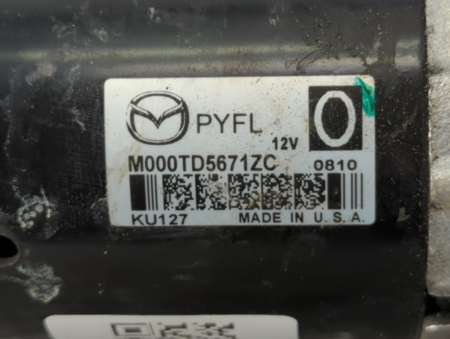 2016-2022 Mazda Cx-9 Car Starter Motor Solenoid OEM P/N:M000TD5671ZC Fits Fits 2016 2017 2018 2019 2020 2021 2022 OEM Used A