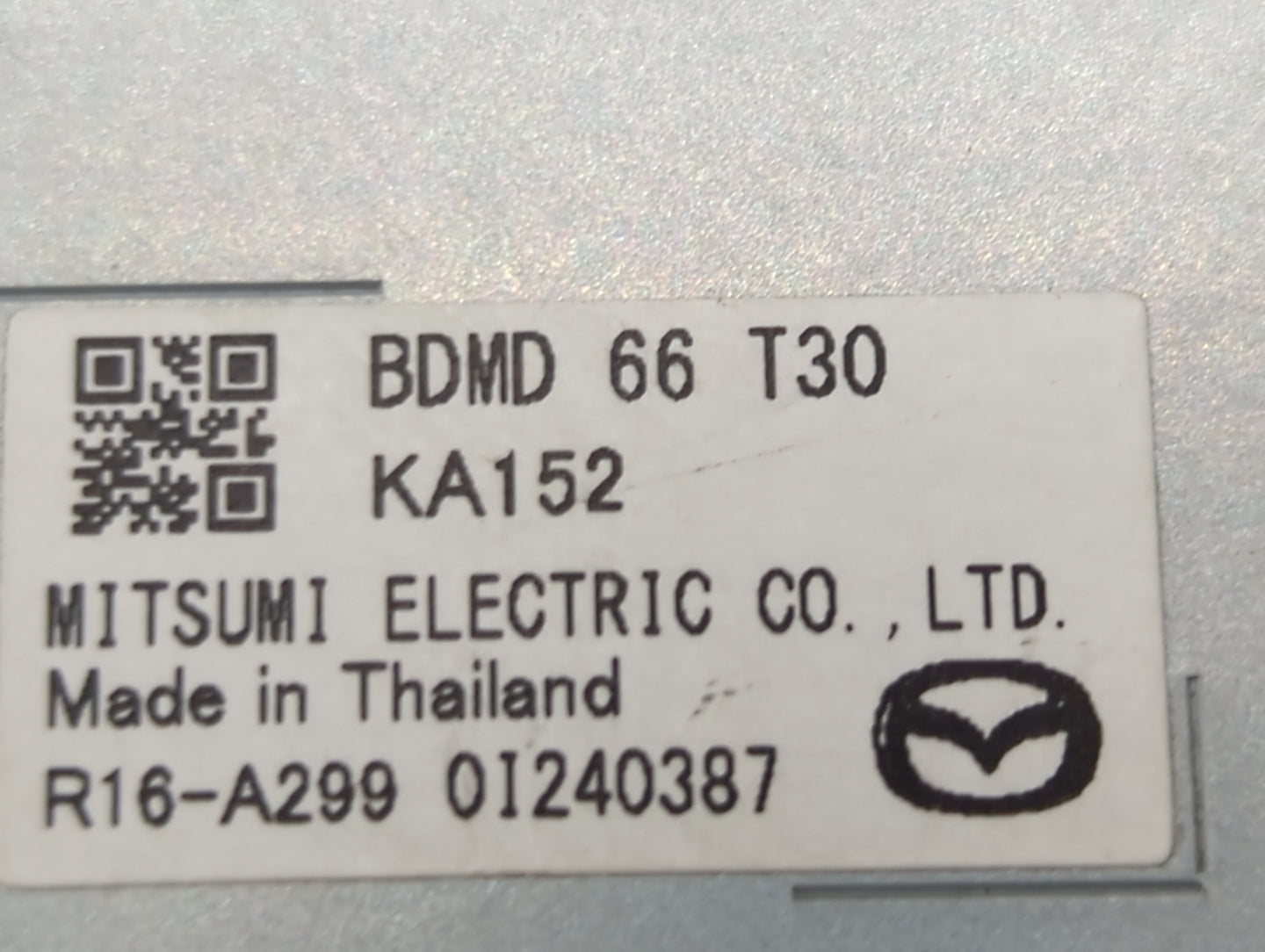 Mazda Mazda3 Communication Control Module Bdmd66t30|ka152|r16-a299 - Oemusedautoparts1.com