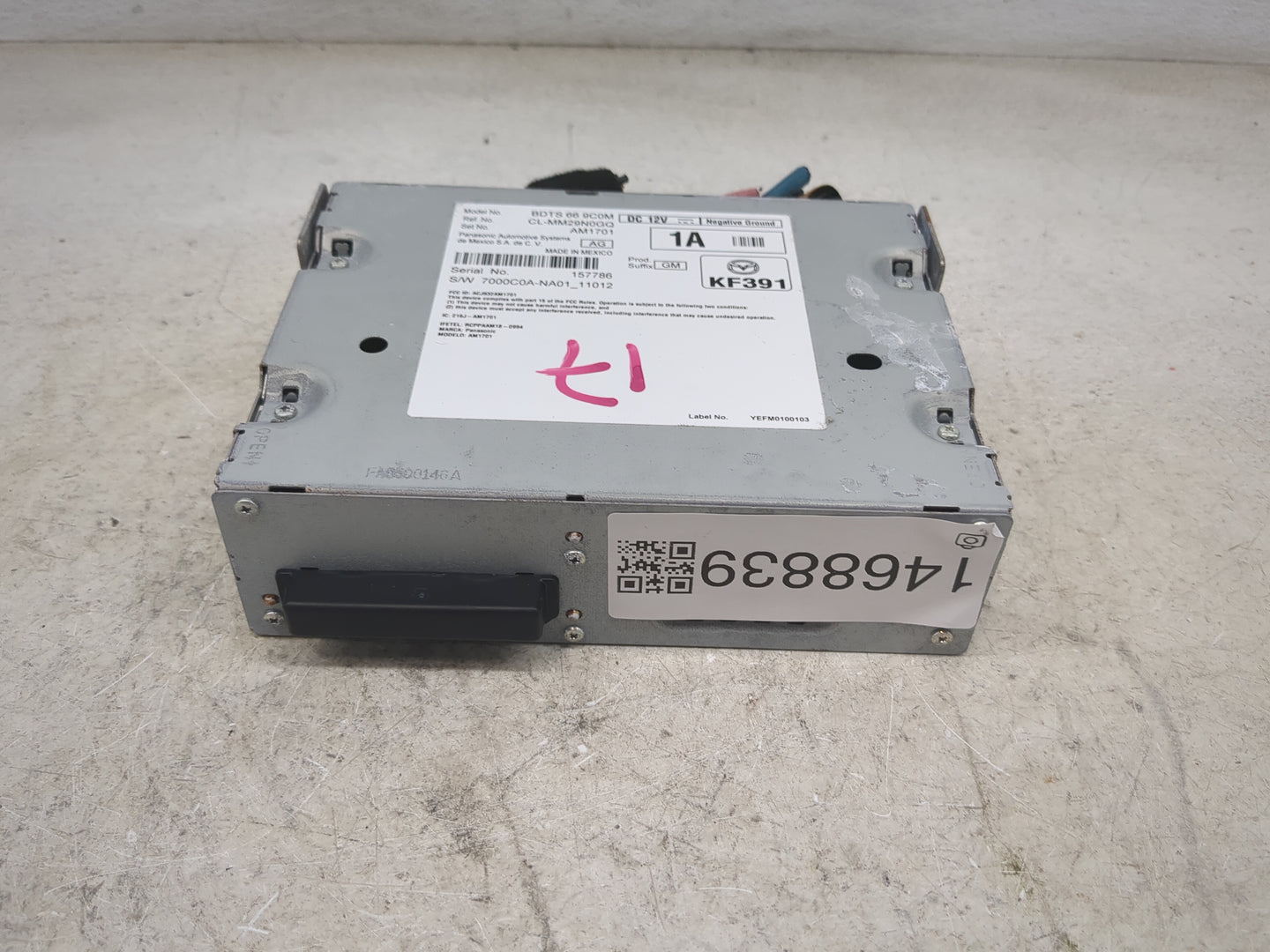 2021 Mazda Mazda3 Radio AM FM Cd Player Receiver Replacement P/N:BDTS669C0M CL-MM29N0GQ, AM1701, 7000C0A-NA01_11012 Fits OEM