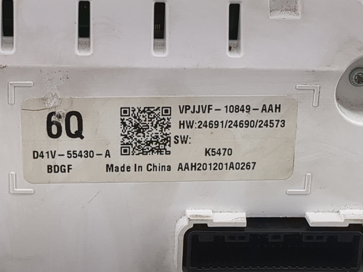 2021 Mazda Mazda3 Instrument Cluster Speedometer Gauges P/N:D41V-55430-A VPJJVF-10849-AAH Miles:74K Fits Fits 2019 2020 2022