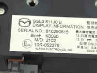 Mazda Mazda6 Information Display Screen - Oemusedautoparts1.com