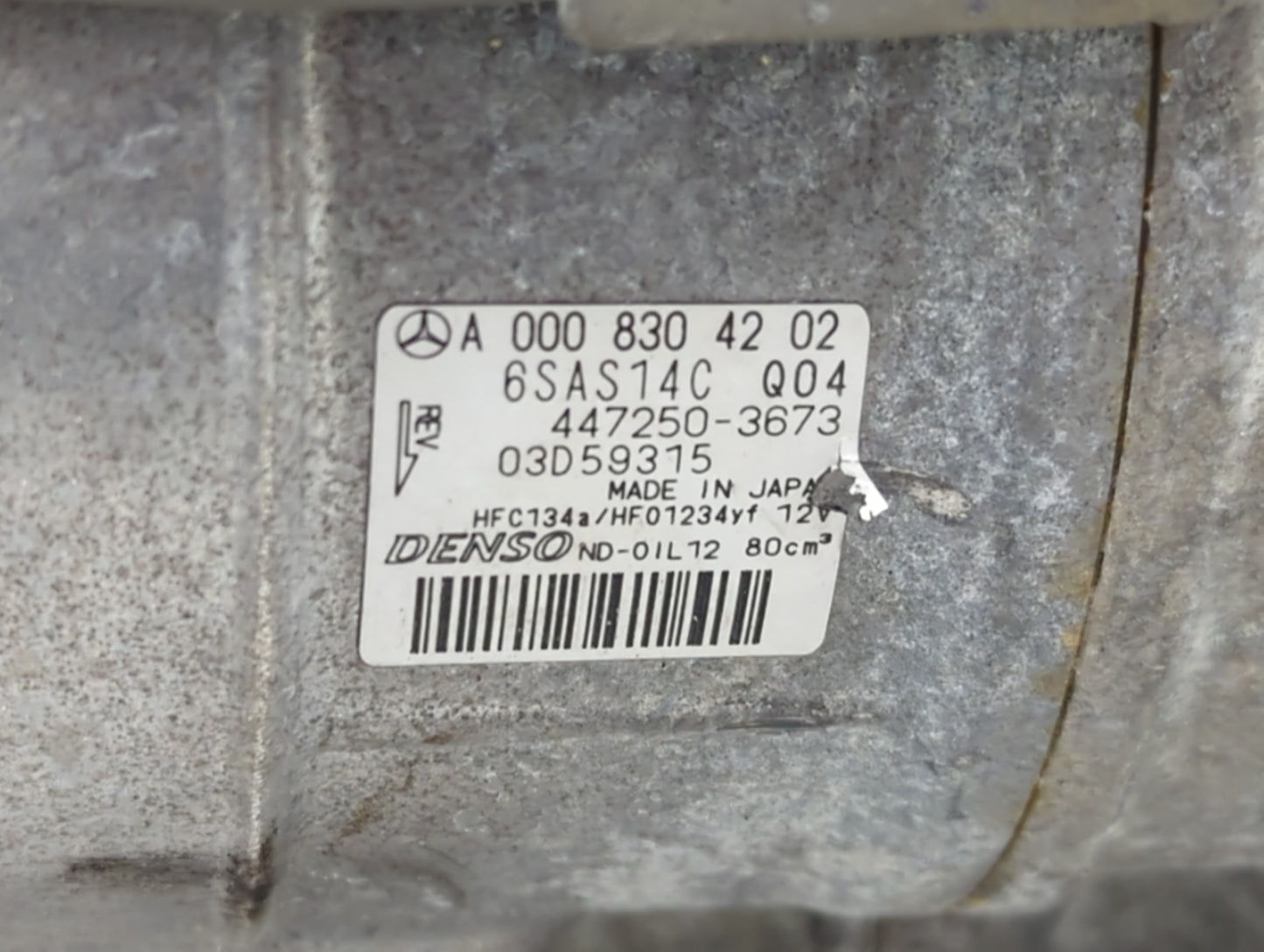 Mercedes-benz A250 Air Conditioning A/c Ac Compressor Oem - Oemusedautoparts1.com