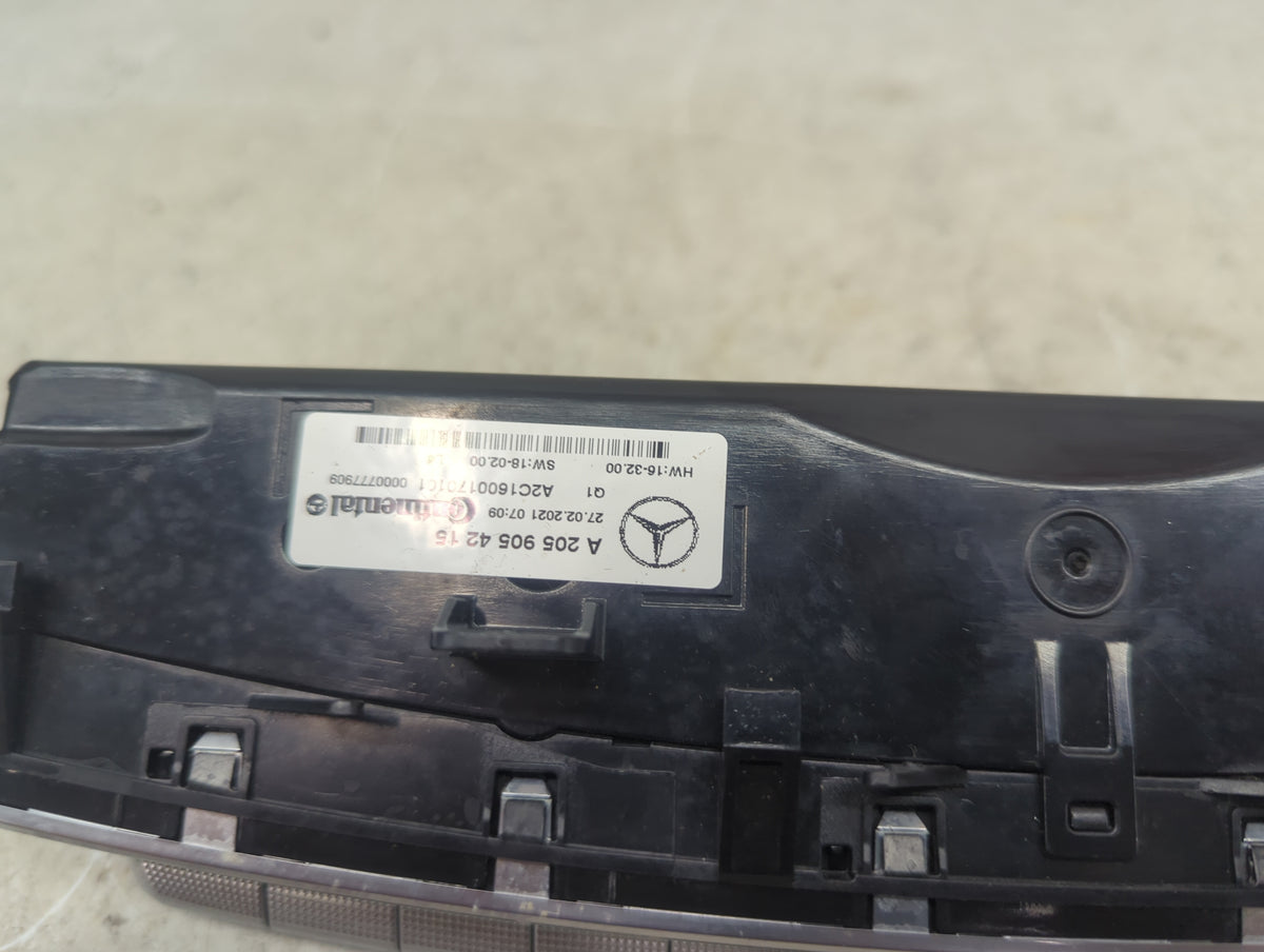 2021 Mercedes-Benz C-Class Climate Control Module Temperature AC/Heater Replacement P/N:A 205 905 42 15 A2C160017010 Fits OE