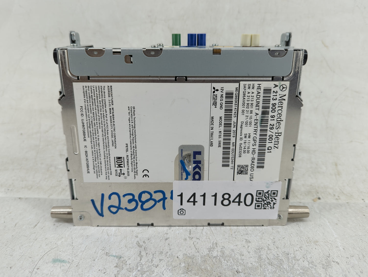 2019-2021 Mercedes-Benz C300 Radio AM FM Cd Player Receiver Replacement P/N:A2139009129 Fits Fits 2019 2020 2021 2022 OEM Us