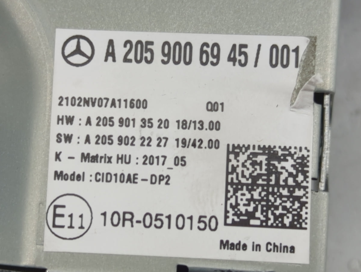 2021-2021 Mercedes-benz C300 Information Radio Display Screen 1412386 - Oemusedautoparts1.com