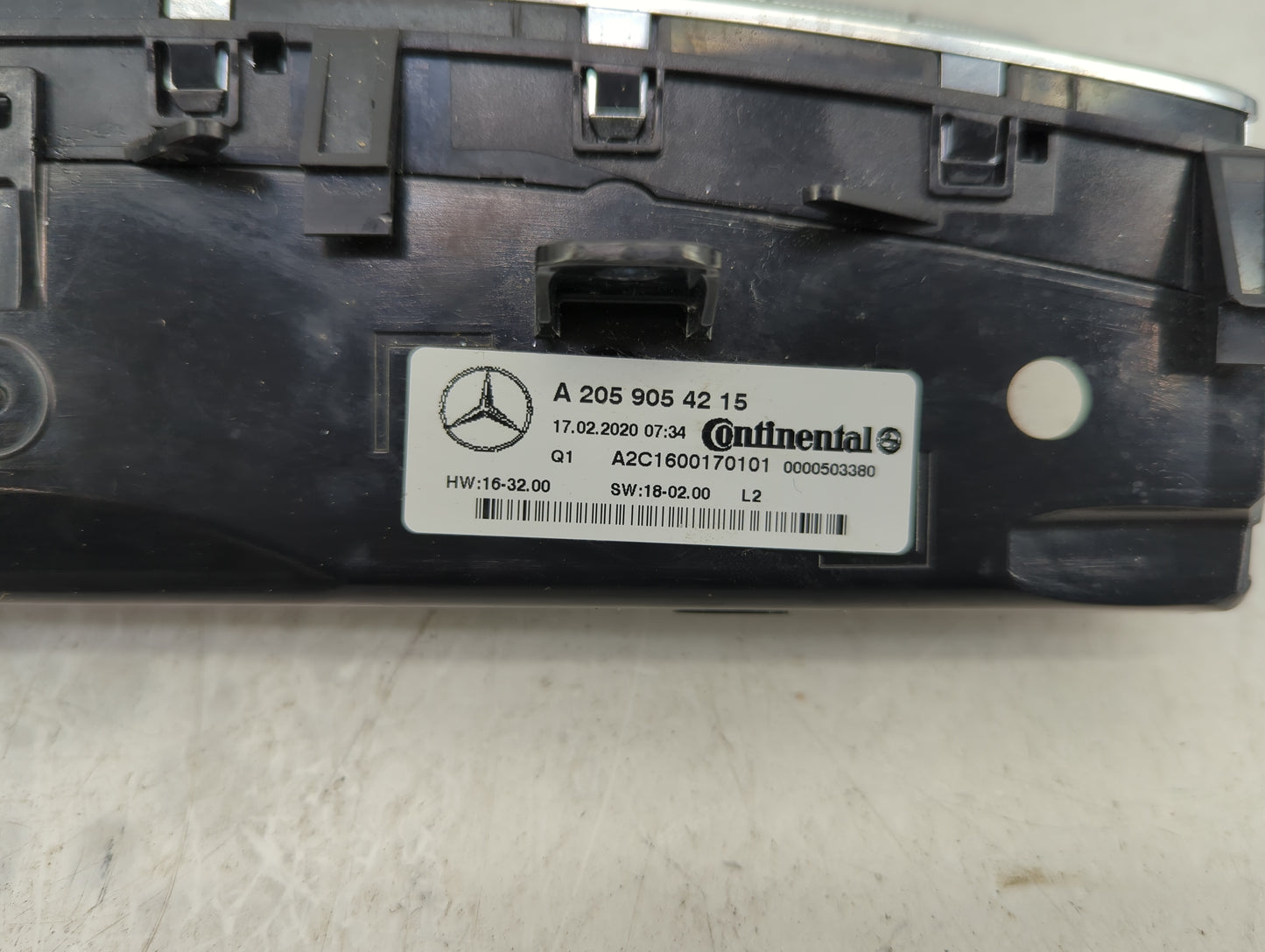 2021 Mercedes-Benz C300 Climate Control Module Temperature AC/Heater Replacement P/N:A2C1600170101 A 205 905 42 15 Fits OEM 