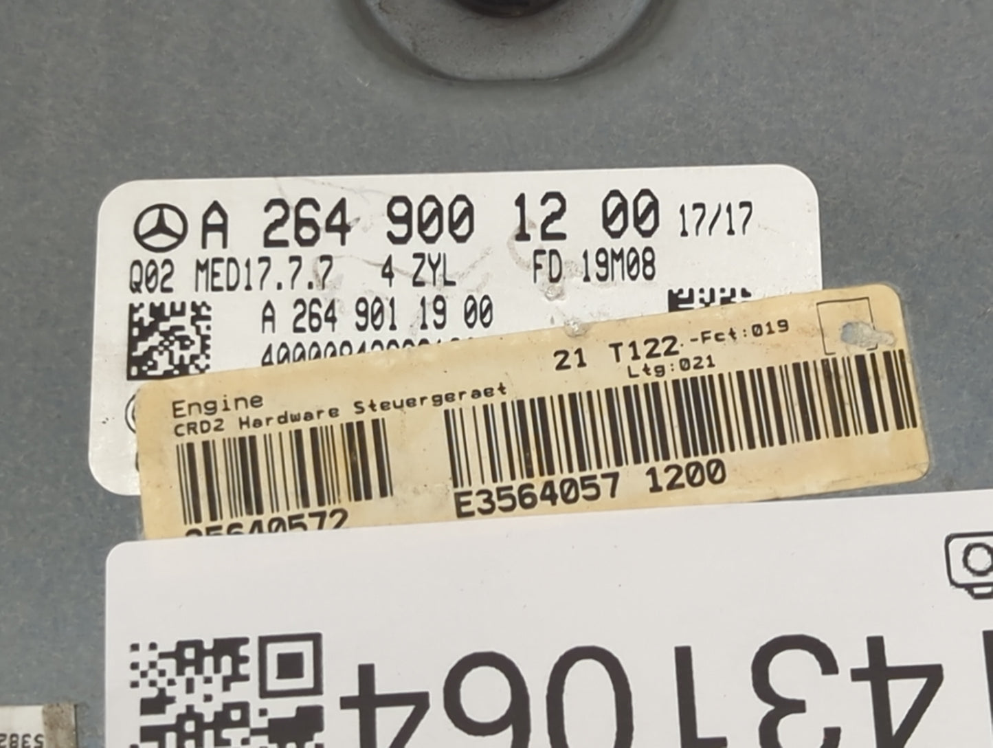 2020-2021 Mercedes-Benz C300 PCM Engine Control Computer ECU ECM PCU OEM P/N:A 264 900 12 00 Fits Fits 2020 2021 2022 OEM Us