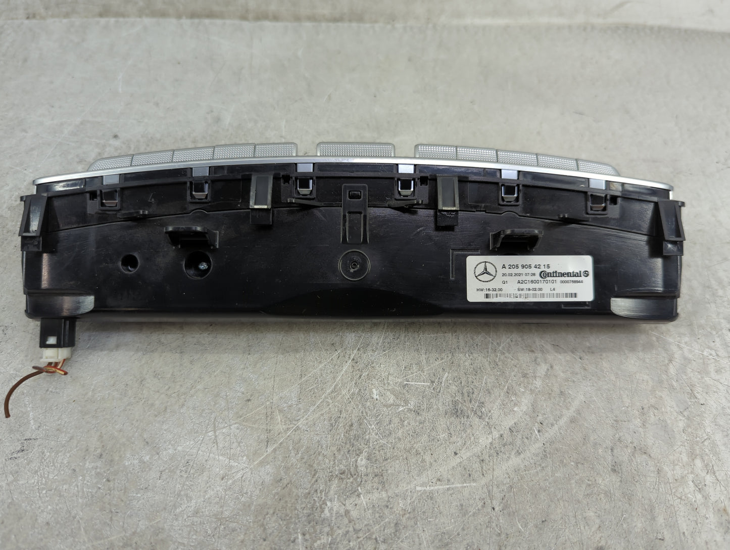 2021 Mercedes-Benz C300 Climate Control Module Temperature AC/Heater Replacement P/N:A 205 905 42 15 Fits Fits 2020 2022 OEM