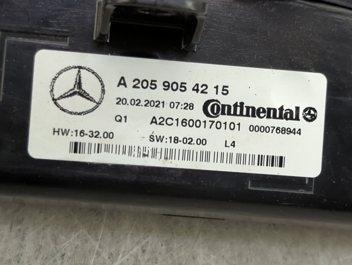 2021 Mercedes-Benz C300 Climate Control Module Temperature AC/Heater Replacement P/N:A 205 905 42 15 Fits Fits 2020 2022 OEM