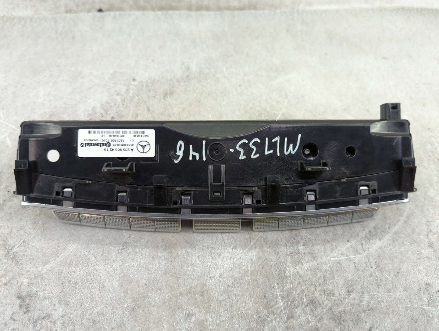 2021 Mercedes-Benz C300 Climate Control Module Temperature AC/Heater Replacement P/N:A 205 905 42 15 Fits Fits 2020 2022 OEM