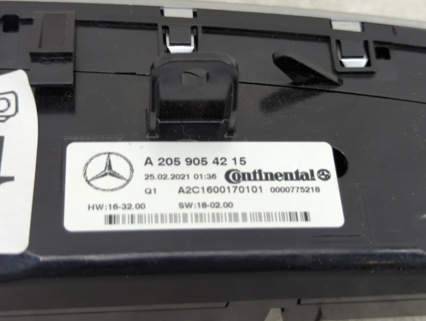 2021 Mercedes-Benz C300 Climate Control Module Temperature AC/Heater Replacement P/N:A 205 905 42 15 Fits Fits 2020 2022 OEM