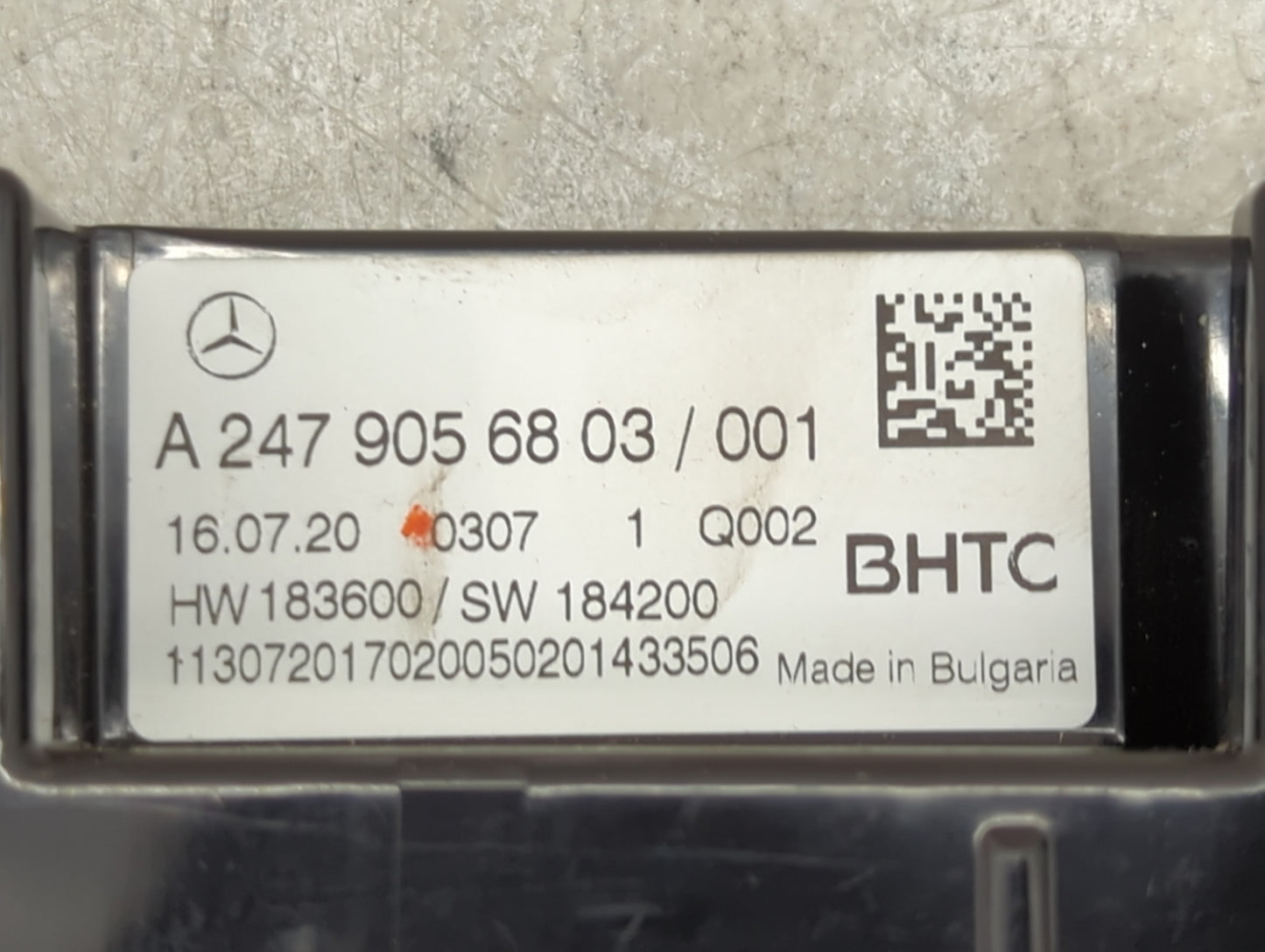 2021 Mercedes-Benz Gla250 Climate Control Module Temperature AC/Heater Replacement P/N:A 247 905 68 03 Fits Fits 2020 OEM Us