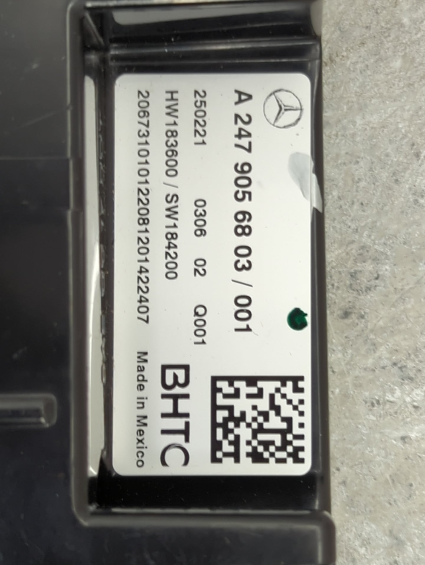 2021 Mercedes-Benz Glb250 Climate Control Module Temperature AC/Heater Replacement P/N:A2479056803 HW183600, SW184200 Fits O