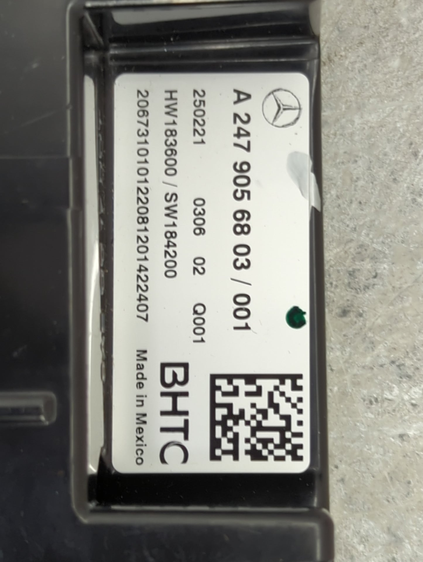 2021 Mercedes-Benz Glb250 Climate Control Module Temperature AC/Heater Replacement P/N:A2479056803 HW183600, SW184200 Fits O