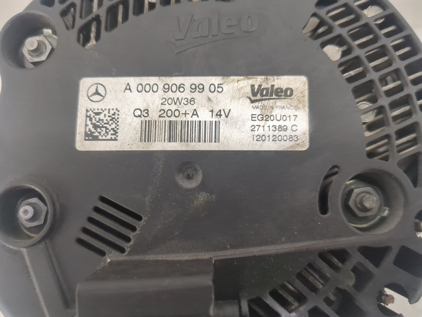 2021 Mercedes-Benz Glc250 Alternator Replacement Generator Charging Assembly Engine OEM P/N:2711389 C EG20U017 Fits OEM Used