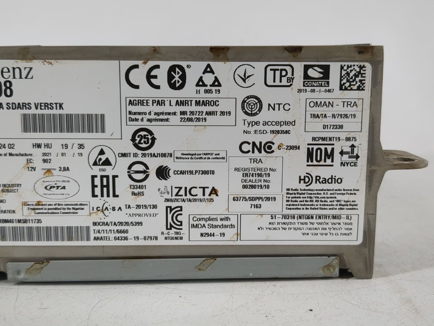 2020-2022 Mercedes-Benz Glc300 Radio AM FM Cd Player Receiver Replacement Fits Fits 2020 2021 2022 OEM Used Auto Parts - Oem