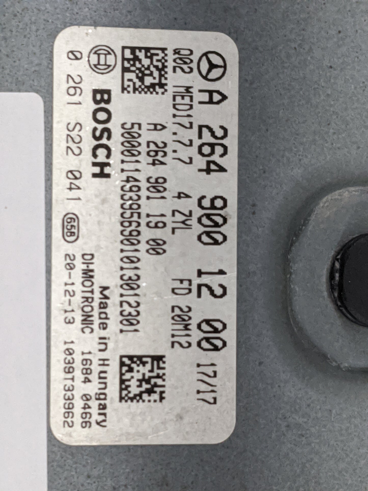 2021 Mercedes Gla250 PCM Engine Control Computer ECU ECM PCU OEM P/N:A2649001200 A2649011900, 0261S22041 Fits Fits 2020 2022