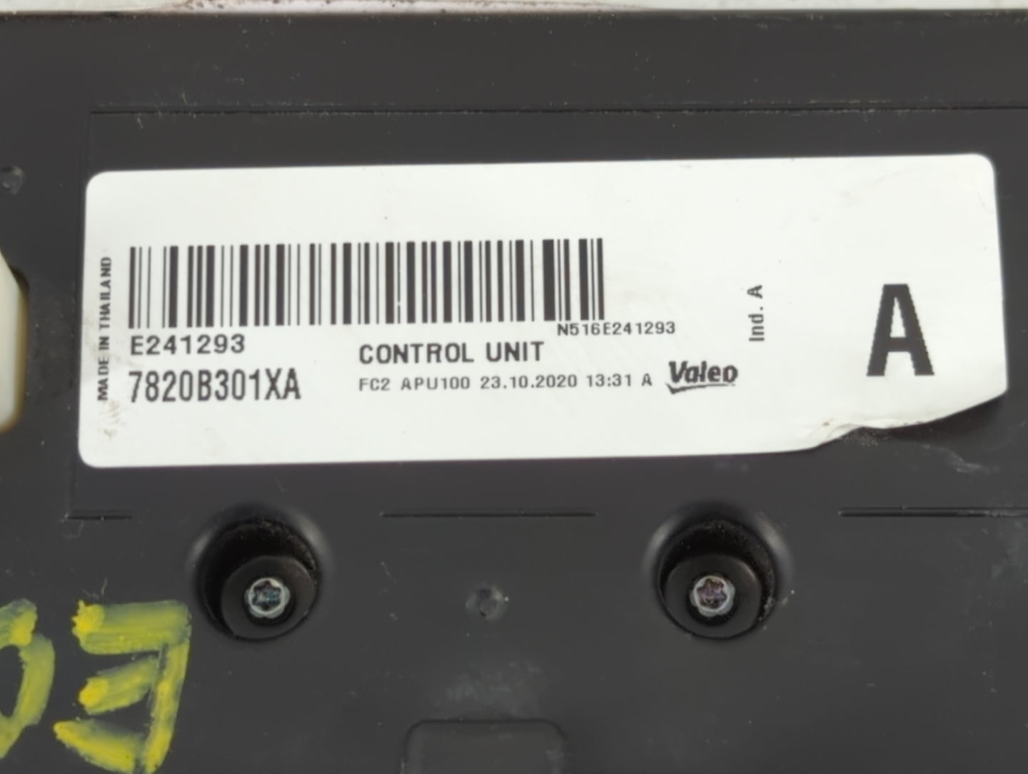2021 Mitsubishi Mirage Climate Control Module Temperature AC/Heater Replacement P/N:7820B301XA Fits OEM Used Auto Parts - Oe