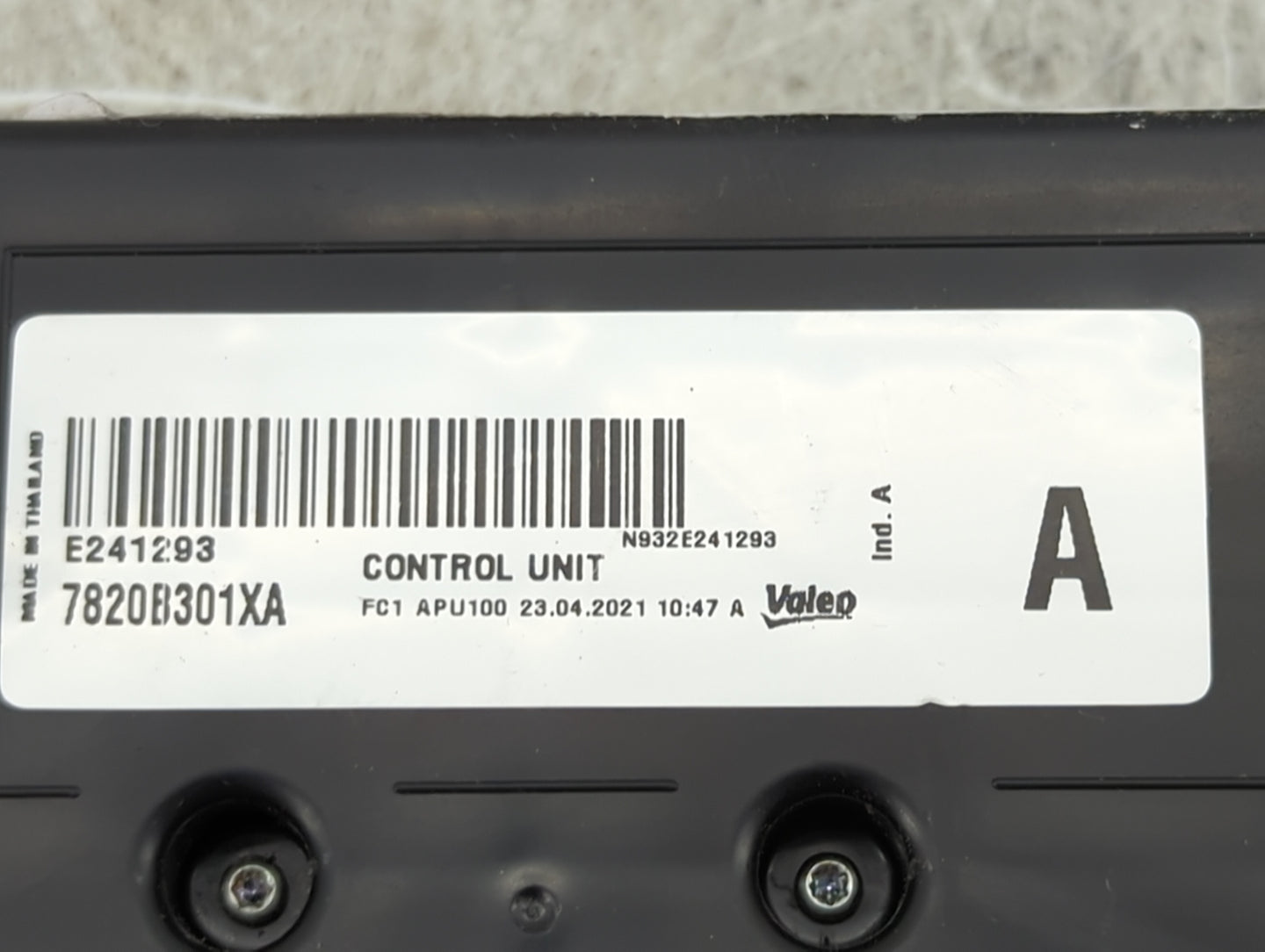 2021 Mitsubishi Mirage Climate Control Module Temperature AC/Heater Replacement P/N:7820B301XA E241293, N932E241293 Fits OEM