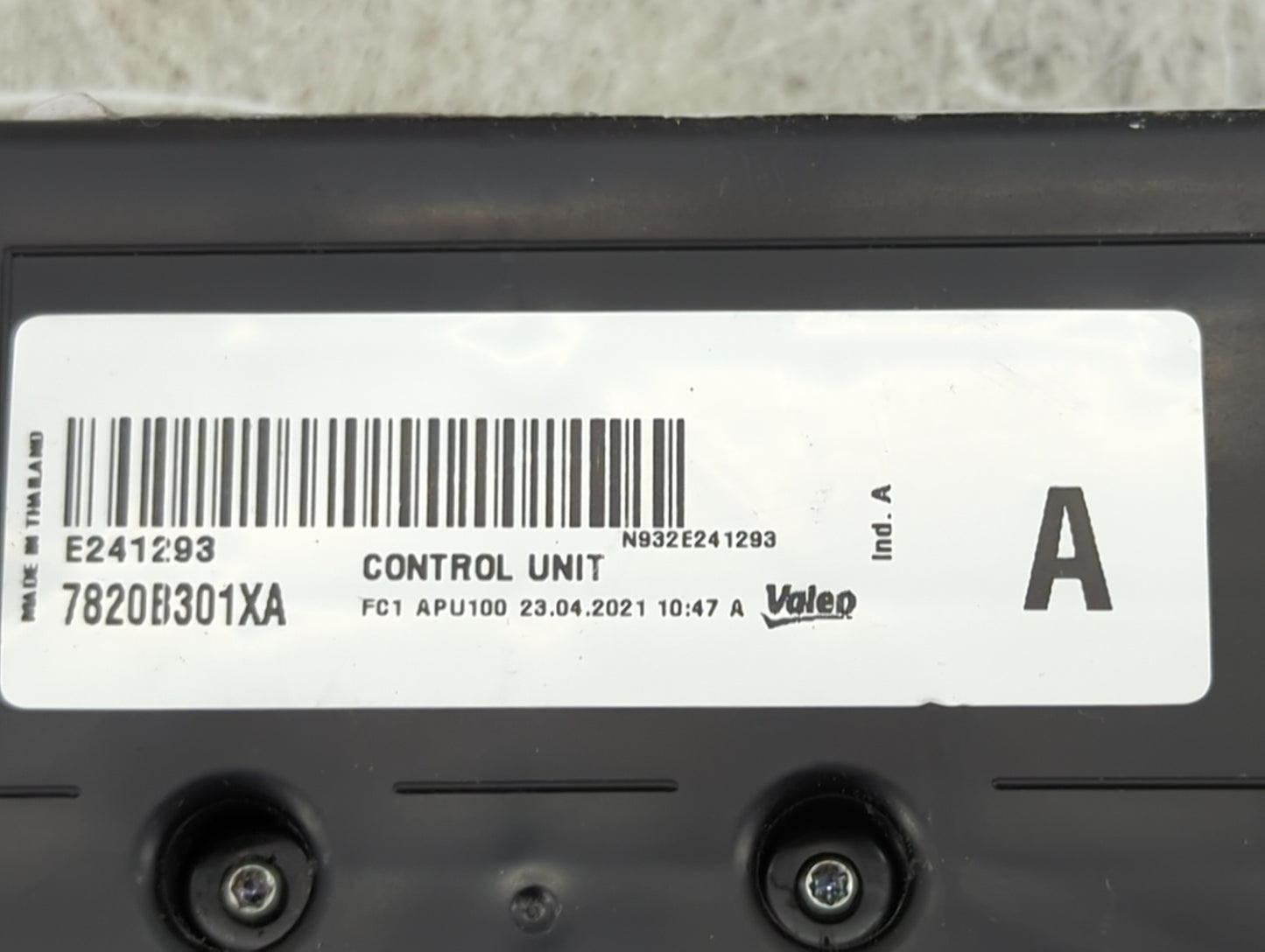 2021 Mitsubishi Mirage Climate Control Module Temperature AC/Heater Replacement P/N:7820B301XA E241293, N932E241293 Fits OEM