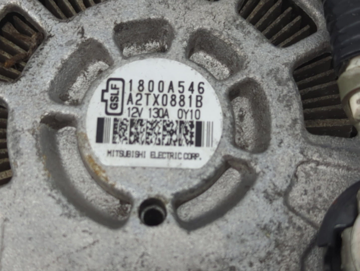 2011-2017 Mitsubishi Outlander Sport Alternator Replacement Generator Charging Assembly Engine OEM P/N:1800A546 Fits OEM Use