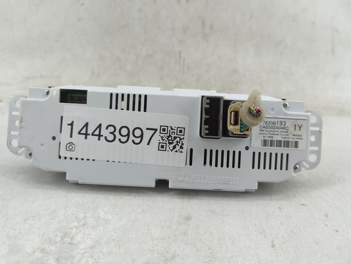 2021 Mitsubishi Outlander Sport Climate Control Module Temperature AC/Heater Replacement P/N:7820B193 CAB502A048C Fits OEM U