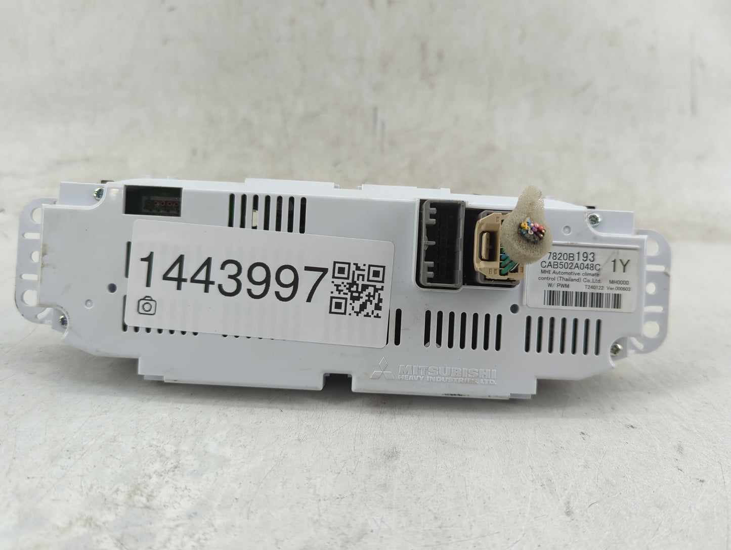 2021 Mitsubishi Outlander Sport Climate Control Module Temperature AC/Heater Replacement P/N:7820B193 CAB502A048C Fits OEM U