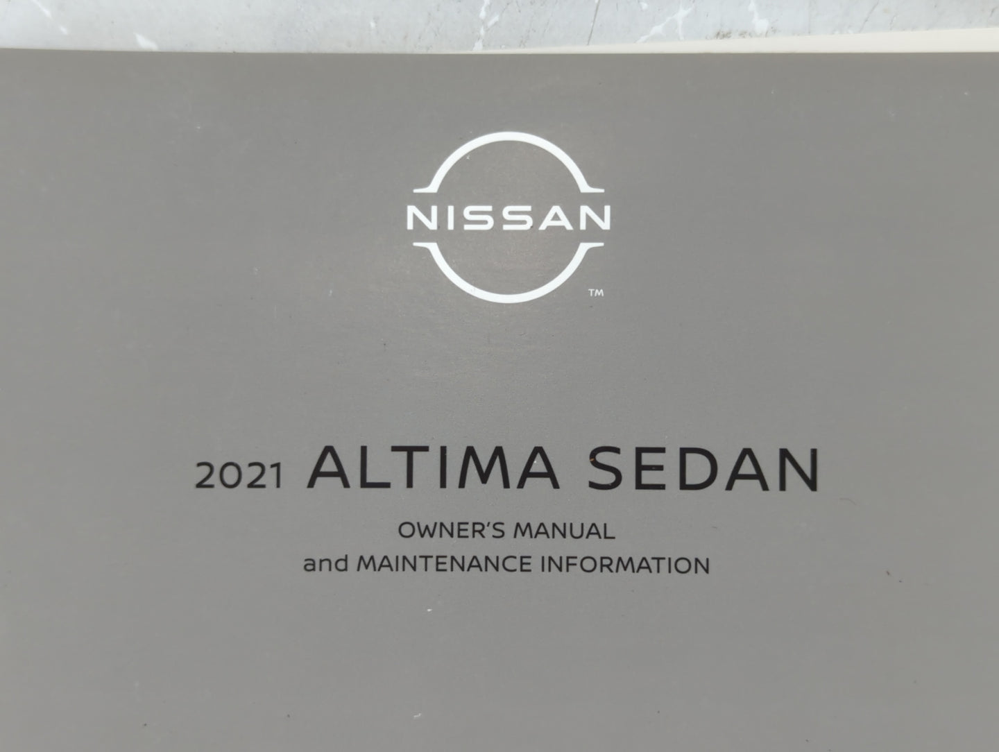 2021 Nissan Altima Owners Manual Book Guide P/N:OM21EA 0L34U1 OEM Used Auto Parts - Oemusedautoparts1.com