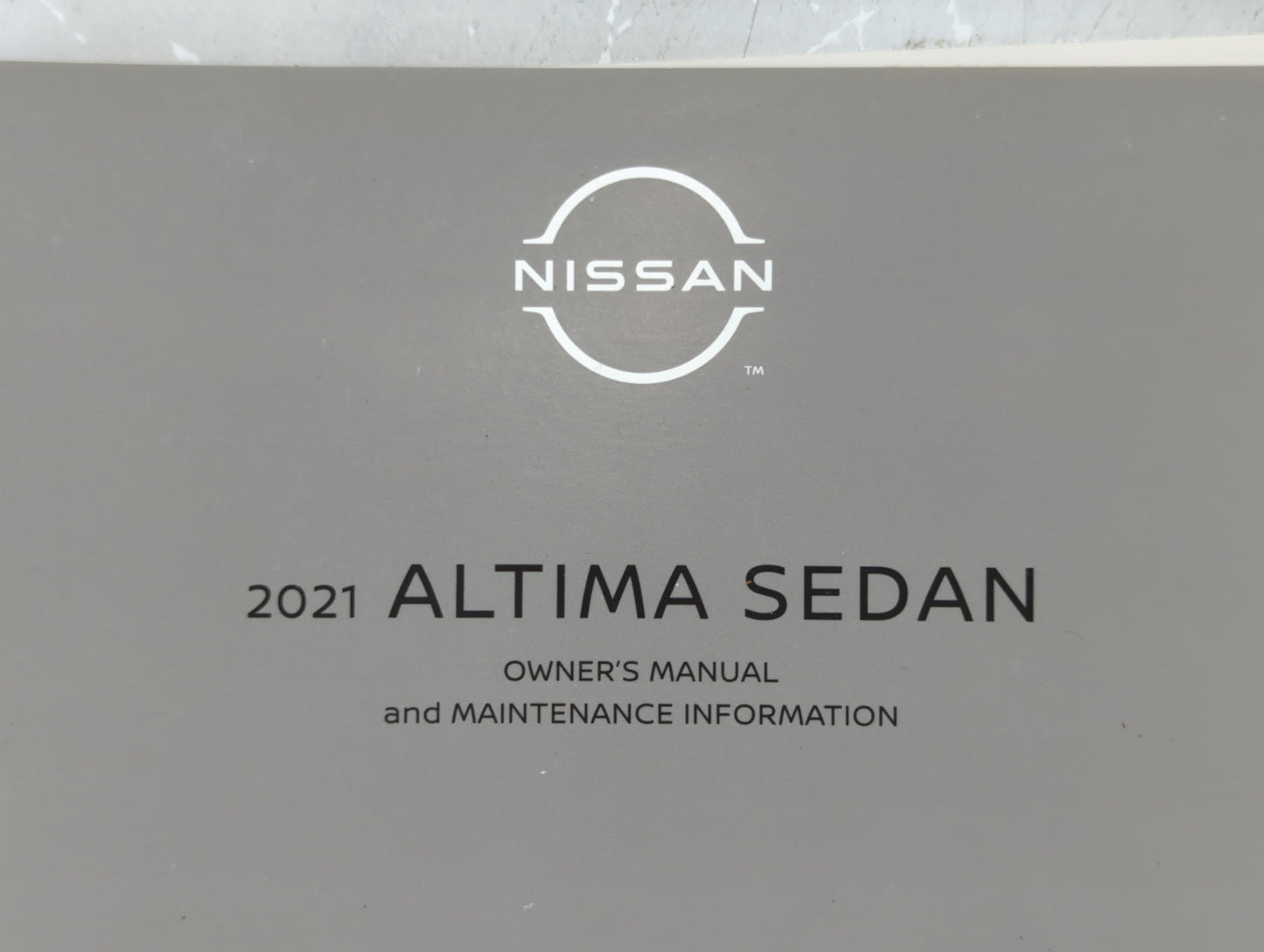 2021 Nissan Altima Owners Manual Book Guide P/N:OM21EA 0L34U1 OEM Used Auto Parts - Oemusedautoparts1.com