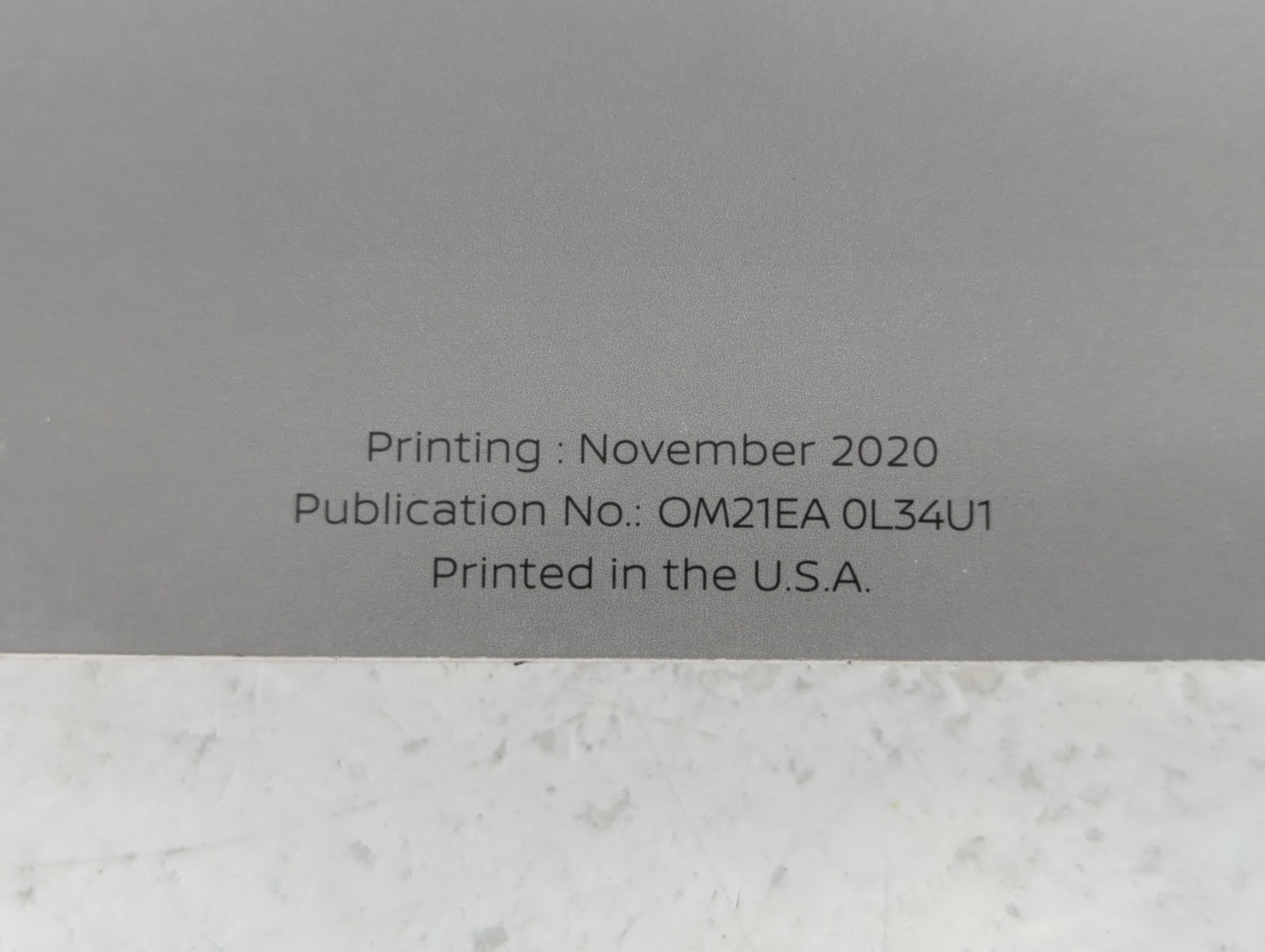 2021 Nissan Altima Owners Manual Book Guide P/N:OM21EA 0L34U1 OEM Used Auto Parts - Oemusedautoparts1.com