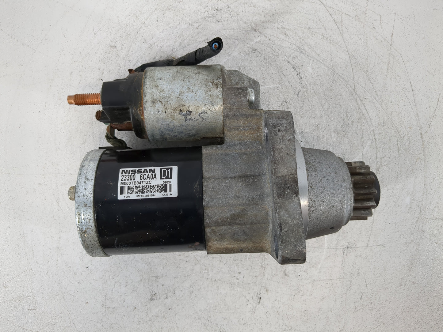 2019-2022 Nissan Altima Car Starter Motor Solenoid OEM P/N:23300 6CA0A Fits Fits 2019 2020 2021 2022 OEM Used Auto Parts - O