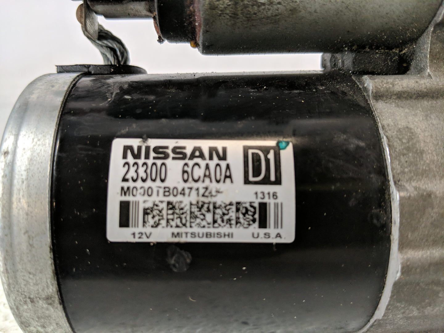 2019-2022 Nissan Altima Car Starter Motor Solenoid OEM P/N:23300 6CA0A Fits Fits 2019 2020 2021 2022 OEM Used Auto Parts - O