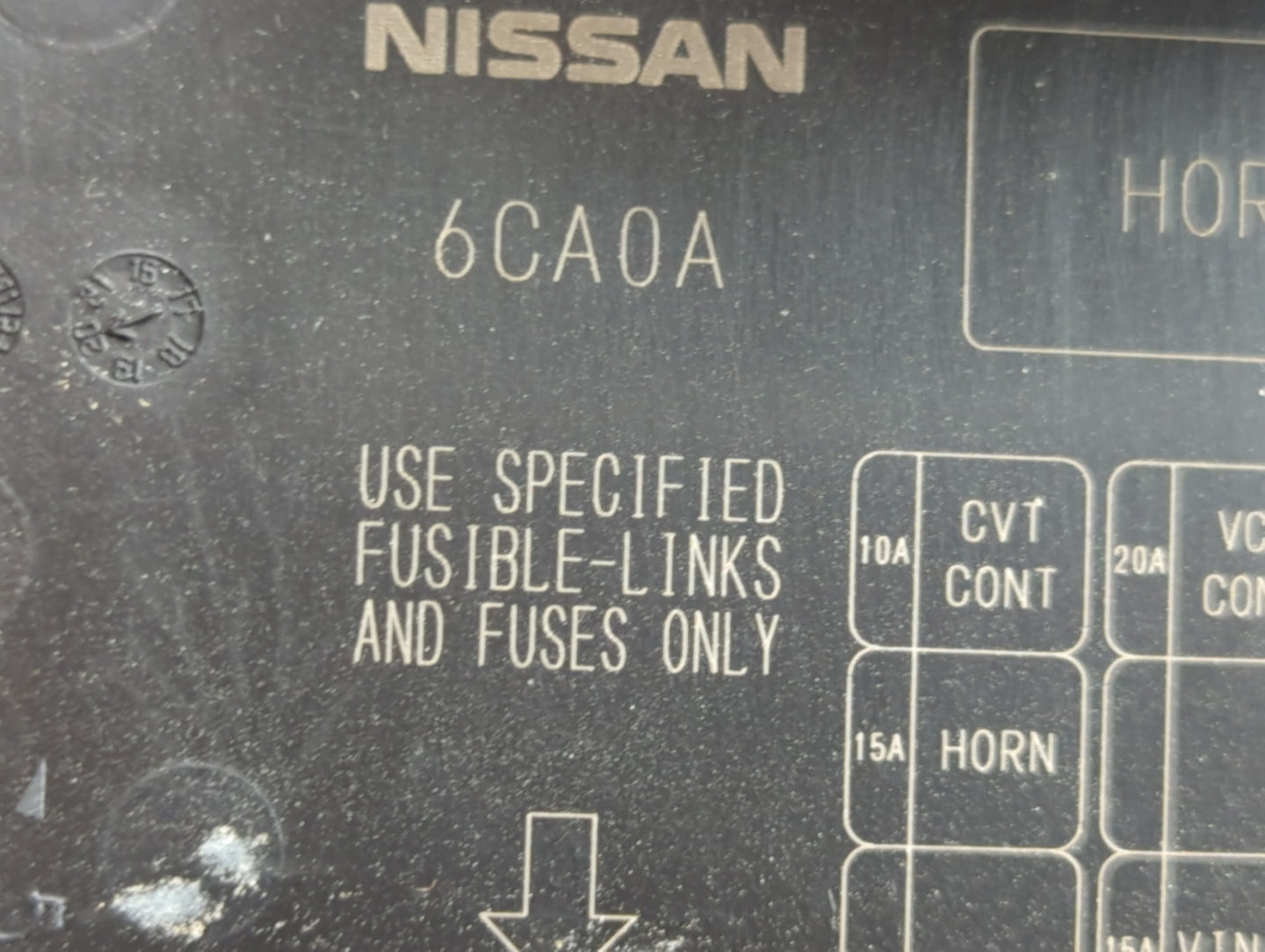 2021 Nissan Altima Fusebox Fuse Box Panel Relay Module P/N:6CA0A Fits OEM Used Auto Parts - Oemusedautoparts1.com
