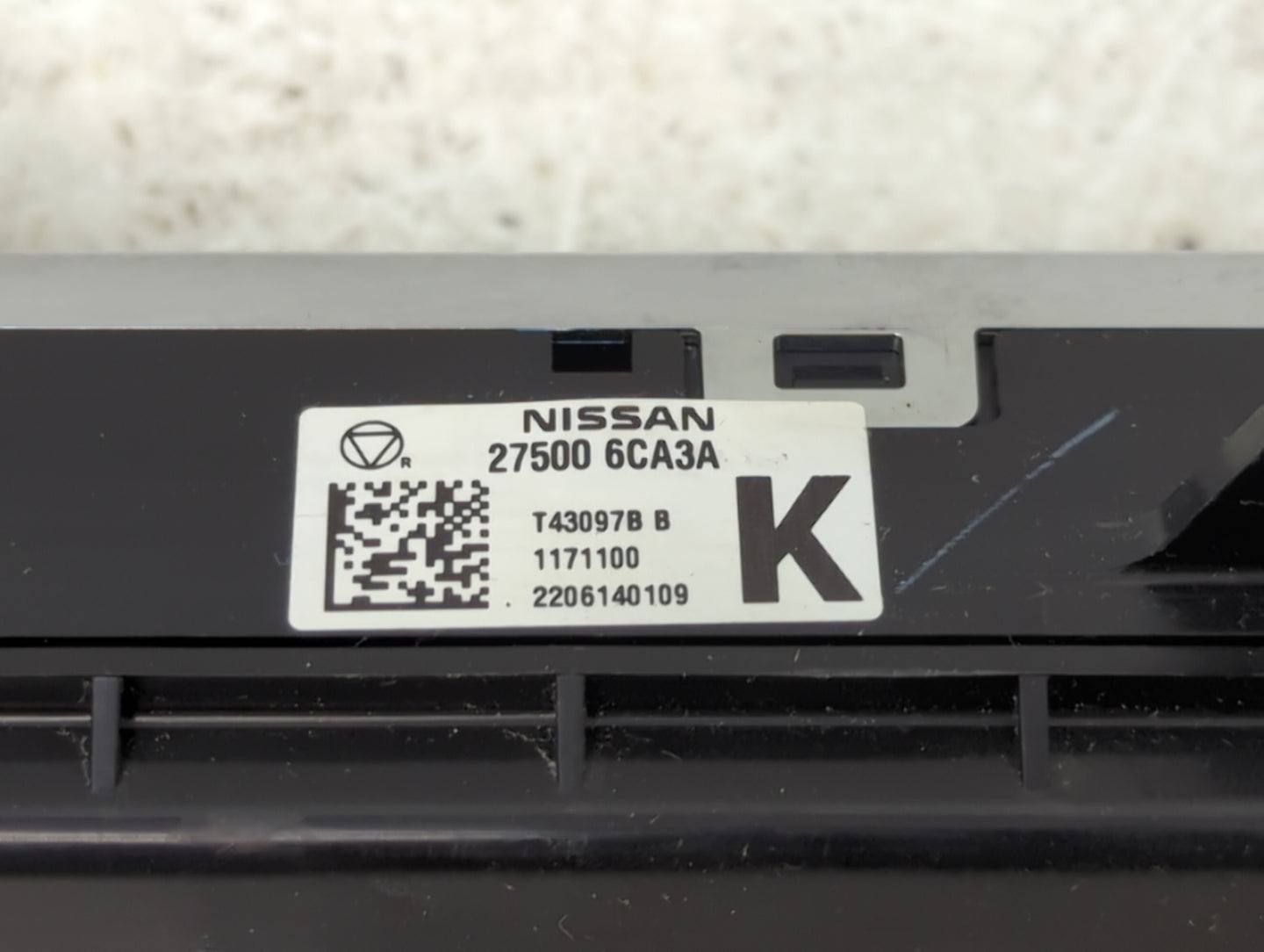 2019-2022 Nissan Altima Climate Control Module Temperature AC/Heater Replacement P/N:27500 6CA3A Fits Fits 2019 2020 2021 20