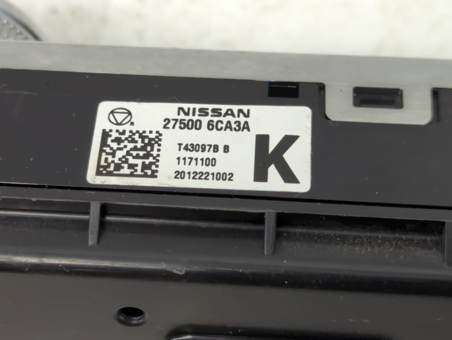 2019-2022 Nissan Altima Climate Control Module Temperature AC/Heater Replacement P/N:27500 6CA3A Fits Fits 2019 2020 2021 20