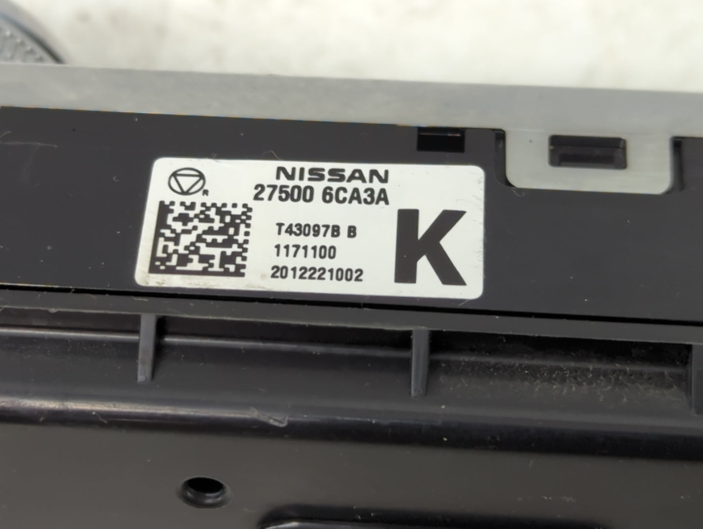 2019-2022 Nissan Altima Climate Control Module Temperature AC/Heater Replacement P/N:27500 6CA3A Fits Fits 2019 2020 2021 20