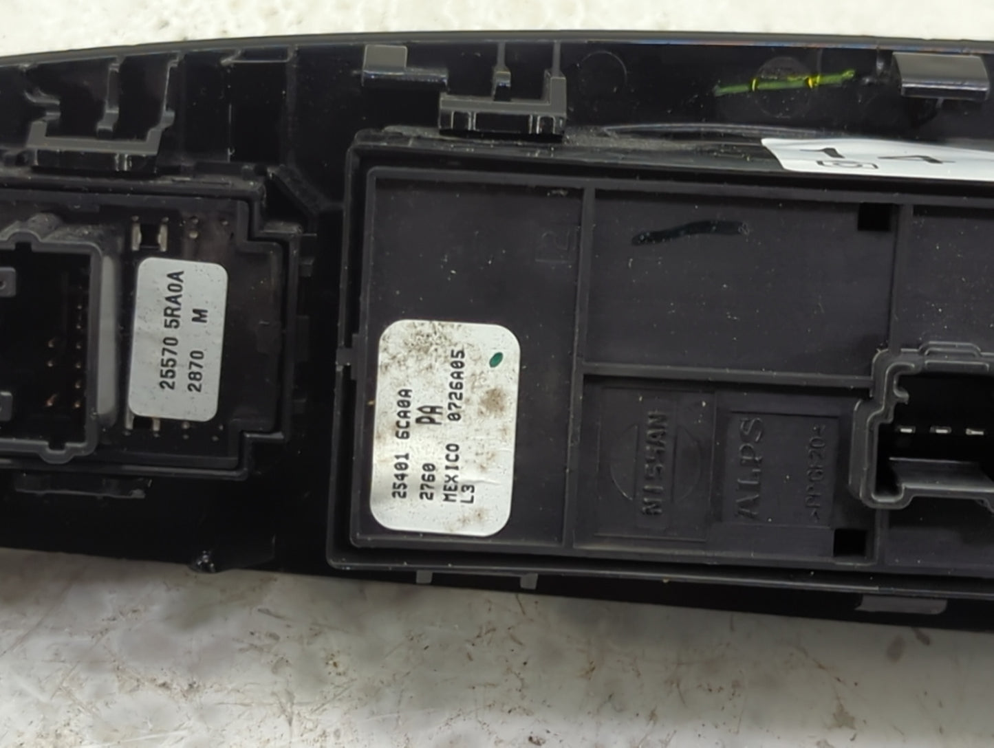 2019-2022 Nissan Altima Master Power Window Switch Replacement Driver Side Left P/N:25570 5RA0A 25401 6CA0A Fits OEM Used Au