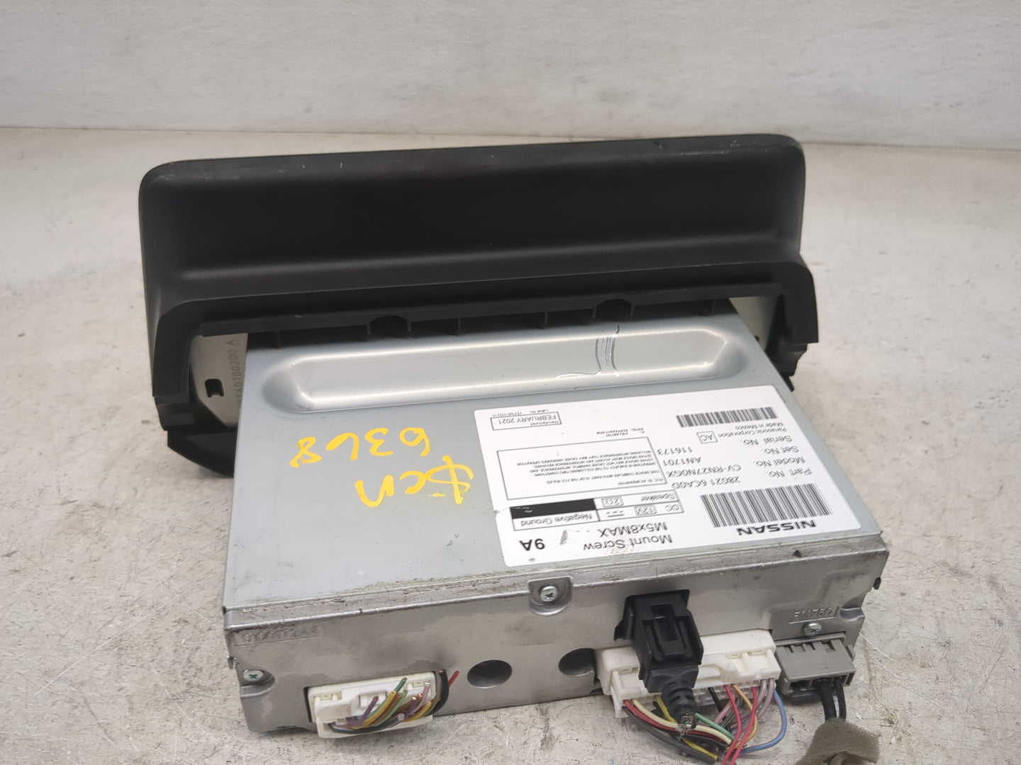 2021 Nissan Altima Radio AM FM Cd Player Receiver Replacement P/N:280216CA0D CV-RN27N0GX, AN1701 Fits OEM Used Auto Parts - 