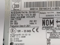 2019-2022 Nissan Altima Radio AM FM Cd Player Receiver Replacement P/N:259159669R 2591 59669R Fits Fits 2019 2020 2021 2022 