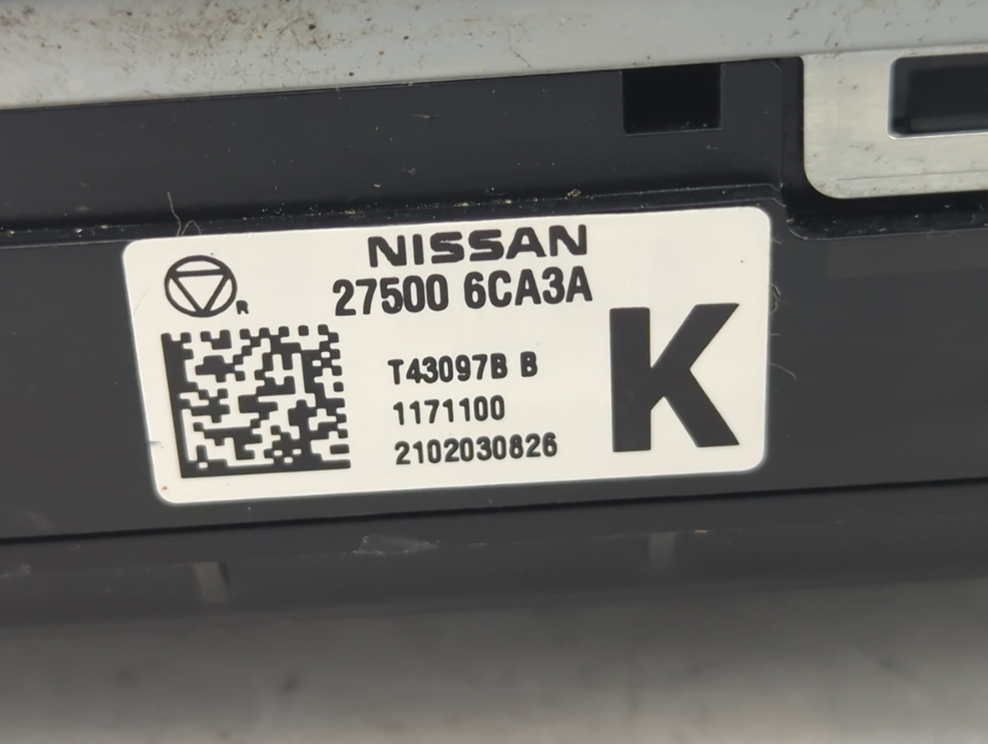 2019-2022 Nissan Altima Climate Control Module Temperature AC/Heater Replacement P/N:27500 6CA3A Fits Fits 2019 2020 2021 20