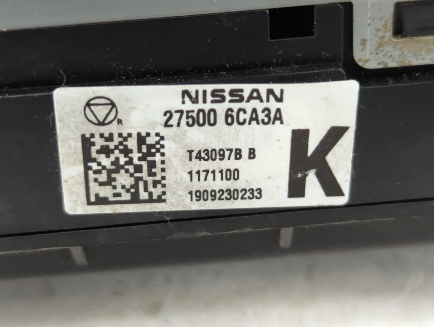 2019-2022 Nissan Altima Climate Control Module Temperature AC/Heater Replacement P/N:27500 6CA3A Fits Fits 2019 2020 2021 20