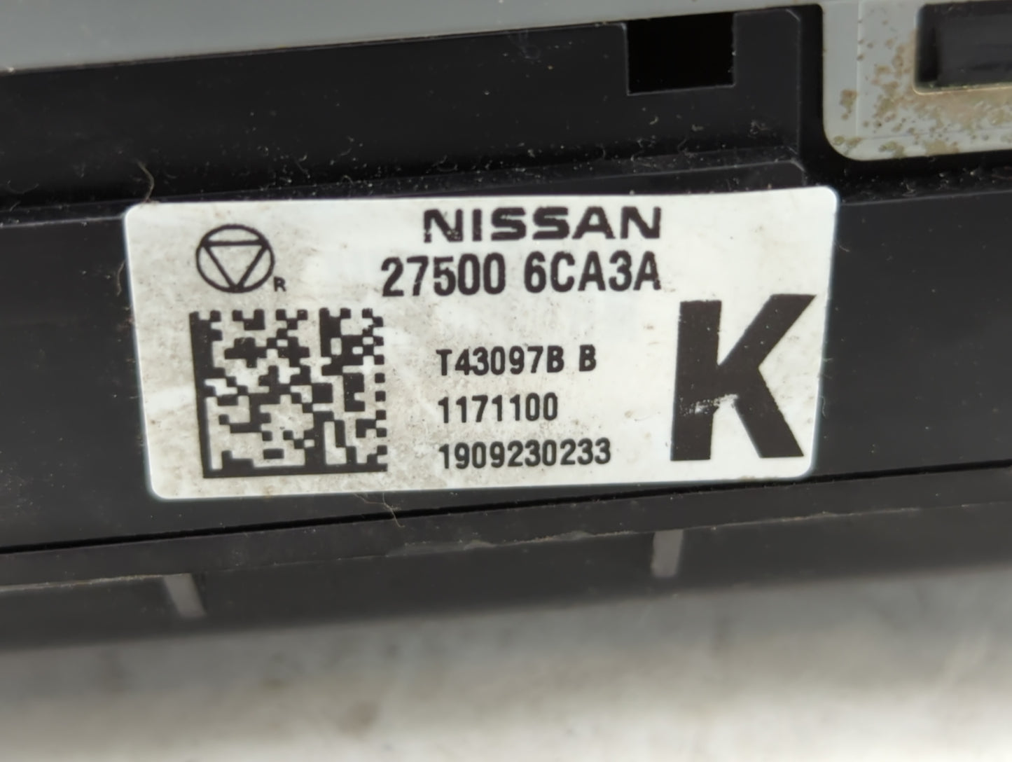 2019-2022 Nissan Altima Climate Control Module Temperature AC/Heater Replacement P/N:27500 6CA3A Fits Fits 2019 2020 2021 20