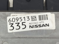 2019-2022 Nissan Altima PCM Engine Control Computer ECU ECM PCU OEM P/N:609513 NEC040-670 Fits Fits 2019 2020 2021 2022 OEM 