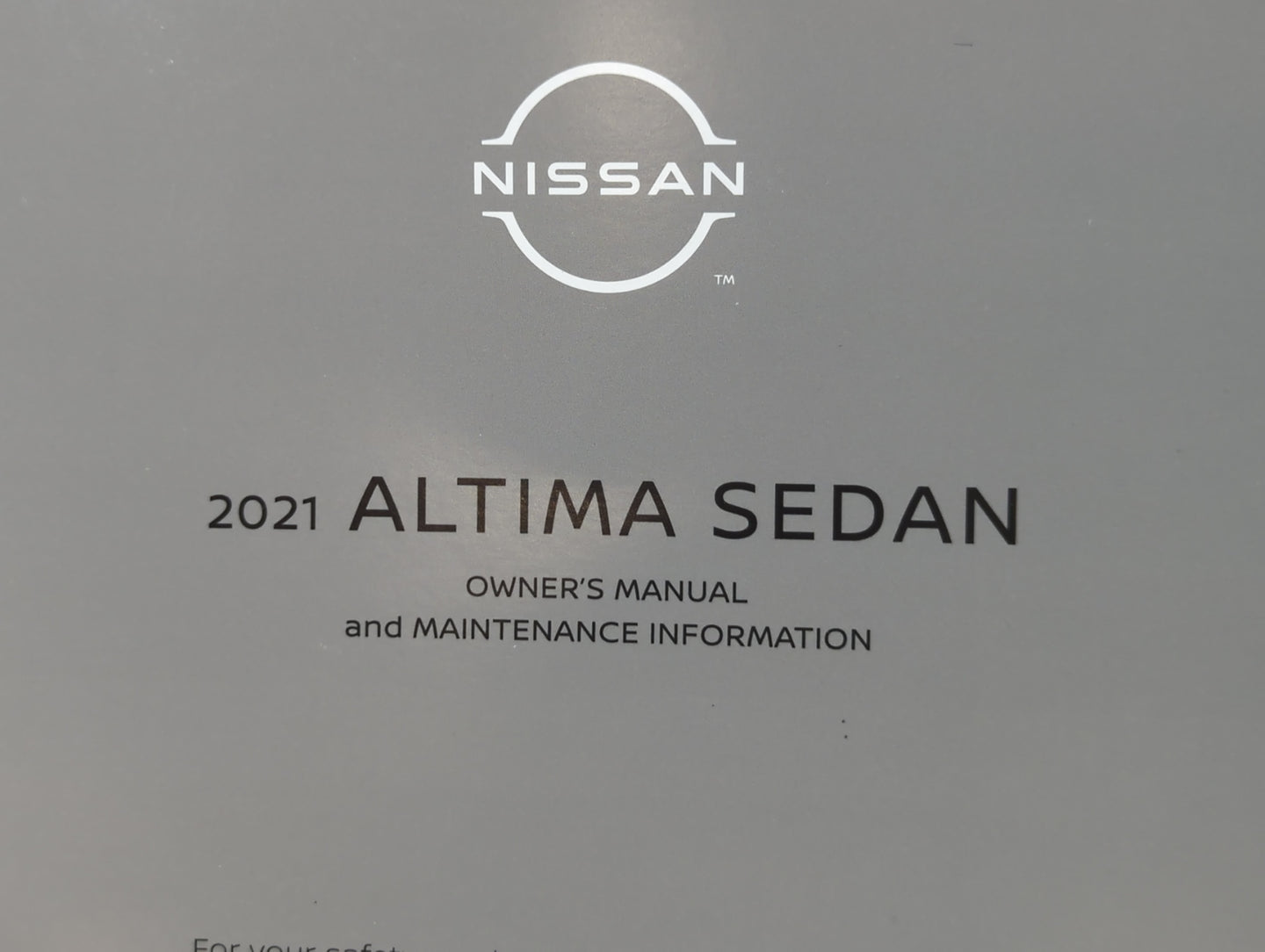 2021 Nissan Altima Owners Manual Book Guide P/N:OM21EA 0L34U1 OEM Used Auto Parts - Oemusedautoparts1.com
