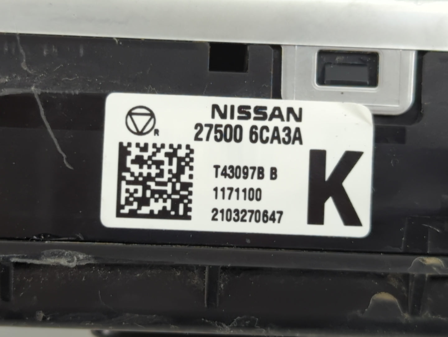 2019-2022 Nissan Altima Climate Control Module Temperature AC/Heater Replacement P/N:27500 6CA3A Fits Fits 2019 2020 2021 20